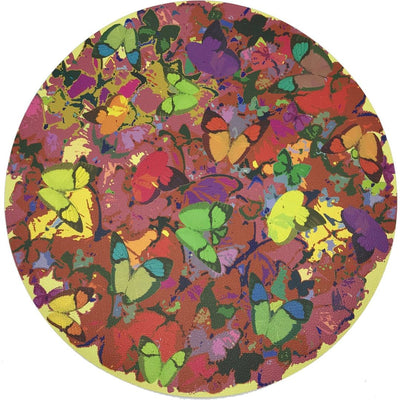 MARIPOSA POP 16" ROUND PEBBLE PLACEMATS, SET OF 4 - nicolettemayer.com