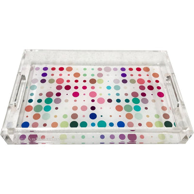 Mod Confetti Andre Acrylic Vanity Tray 12.25X7.75 - nicolettemayer.com