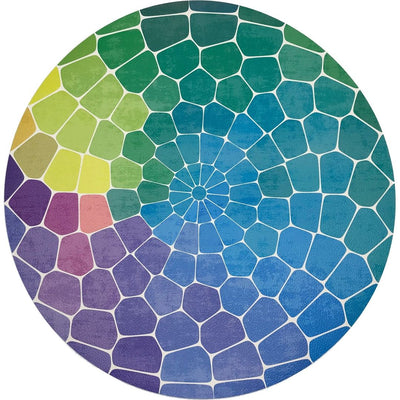 Mosaic Purple Multi 16 Round Pebble Placemats, Set Of 4 - nicolettemayer.com