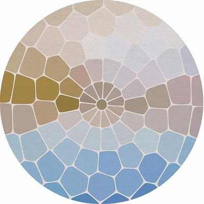 Mosaico Mykonos 16 Round Pebble Placemat Set of 4 - nicolettemayer.com