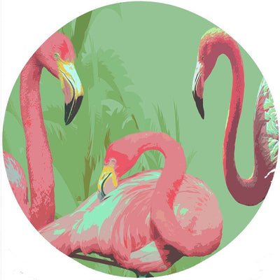 Palm Springs Flamingo 16 Round Pebble Placemat Set of 4 - nicolettemayer.com