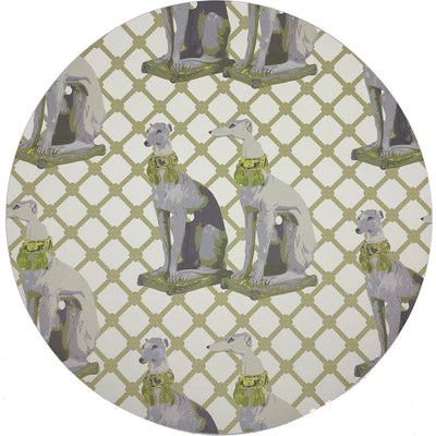 Regal Greyhound Gold 16" Round Pebble Placemats, Set Of 4 - nicolettemayer.com