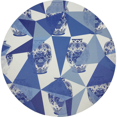 ROYAL DELFT ELEMENTS 16" ROUND PEBBLE PLACEMATS, SET OF 4 - nicolettemayer.com