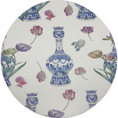 ROYAL DELFT PURISSIMA 16 ROUND PEBBLE PLACEMATS, SET OF 4 - nicolettemayer.com