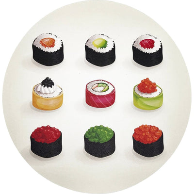 Sushi Zen 16 Round Pebble Placemats, Set Of 4 - nicolettemayer.com