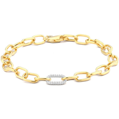 The strongest link bracelet in yellow gold