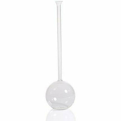 21.5-Inch Tall Finley Long Neck Ball Glass Vase - MARCUS