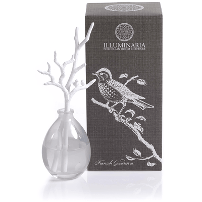 Illuminaria Porcelain Diffuser, French Gardenia Fragrance - MARCUS