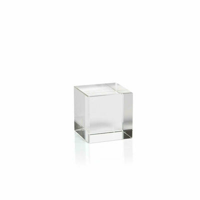 2.75-Inch Jacy Crystal Glass Straight Cube, Set of 2 - MARCUS