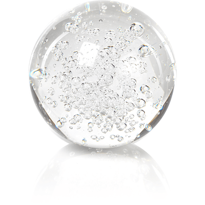 3.5-Inch Crystal Fill Ball with Bubbles,  Set of 2 - MARCUS