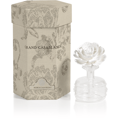 Mini Grand Casablanca Porcelain Diffuser, Moroccan Peony - MARCUS