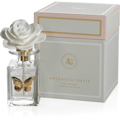 Botanical Oasis Fig Vetiver Porcelain Diffuser, Butterfly - MARCUS