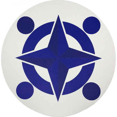 Constellations Compass 16" Round Pebble Placemat, Set Of 4 - nicolettemayer.com