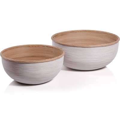 Sedna Rattan Bowls, Set of 2 - MARCUS
