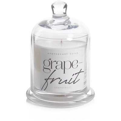 Grapefruit Scented Candle Jar with Glass Dome - MARCUS
