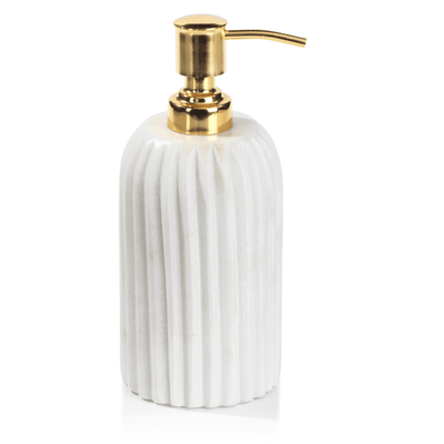 Mannara 5" Tall Marble Soap Dispenser - MARCUS