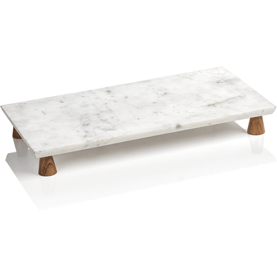 Aversa Marble Footed Cheese Tray - MARCUS