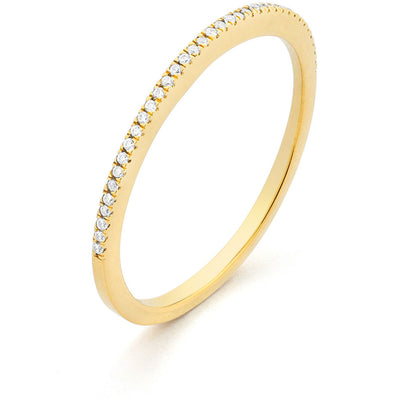 For all eternity ring in yellow gold