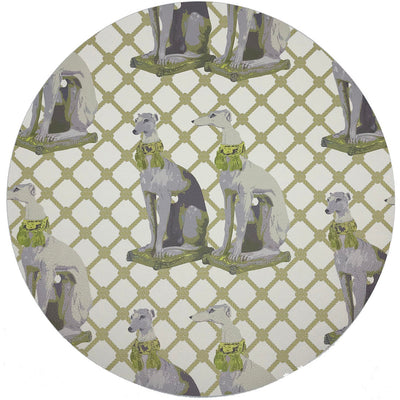 Regal Greyhound Gold 16" Round Pebble Placemats, Set Of 4 - nicolettemayer.com