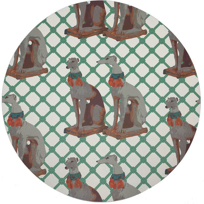 Regal Greyhound Marion 16" Round Pebble Placemats, Set Of 4 - nicolettemayer.com