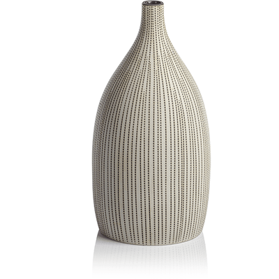 Nicolo 9.75" Tall Beige Porcelain Vase - MARCUS
