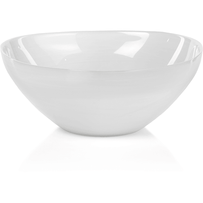 Monte Carlo Large White Alabaster Glass Bowls, Set of 2 - MARCUS