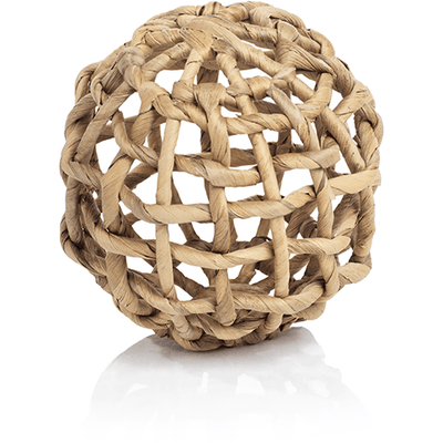 8-Piece Water Hyacinth Twisted Fill Decorative Ball Set, 4.75" - MARCUS