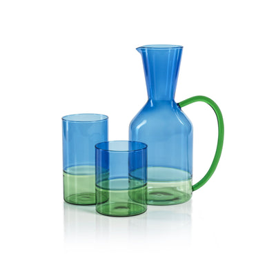 Renell Two-Toned Glass Pitcher