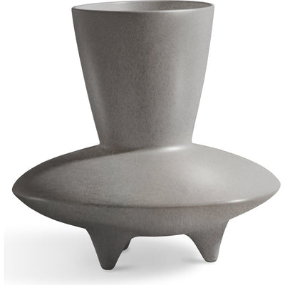 Cayman Gray Stoneware Vase