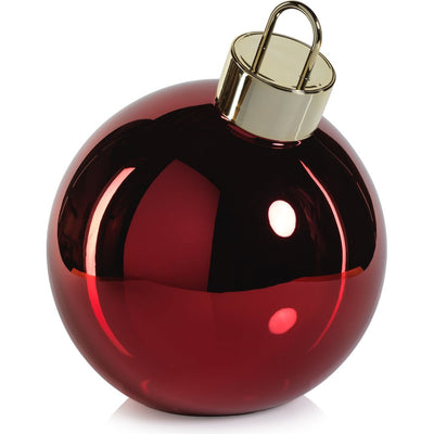 LED Oversized Red Glass Ball Ornament