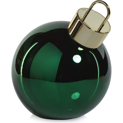 LED Oversized Green Glass Ball Ornament