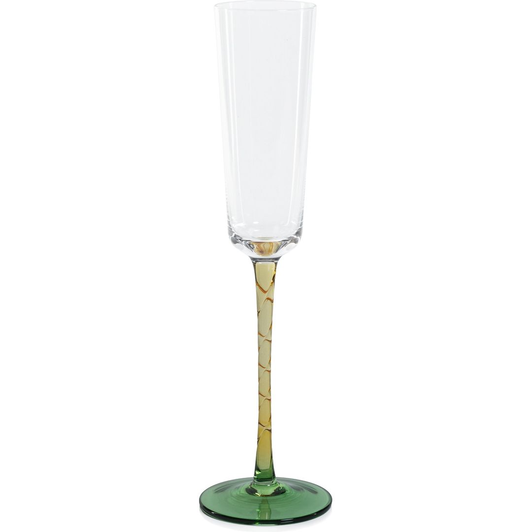 Cesena Optic Champagne Flutes Set of 4 by Zodax