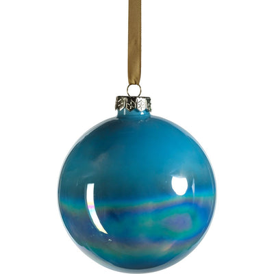 Solid Luster 4.75" Glass Ball Ornaments, Set of 4