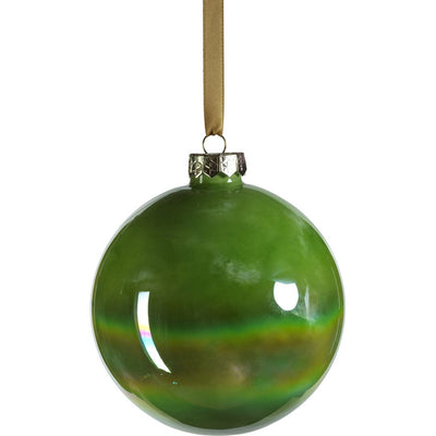 Solid Luster 4.75" Glass Ball Ornaments, Set of 4