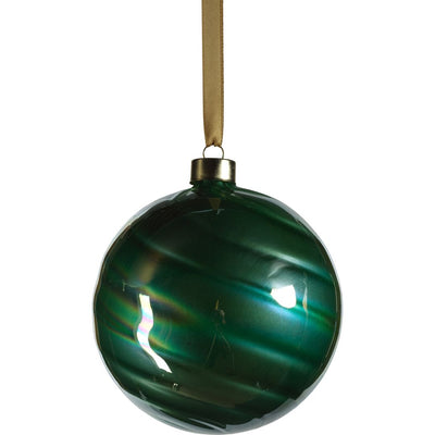 4.75" Pearl Luster Glass Ball Ornaments, Set of 4
