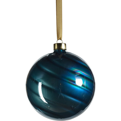 4.75" Pearl Luster Glass Ball Ornaments, Set of 4