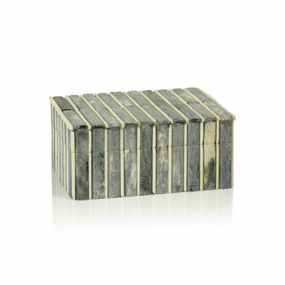 Tarawa Gray Bone Inlay Decorative Box - MARCUS