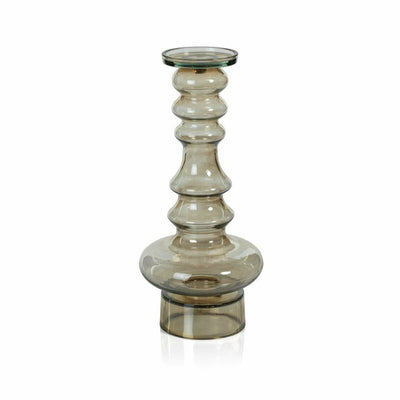 Pamvotis Glass Pillar Candle Holder - MARCUS