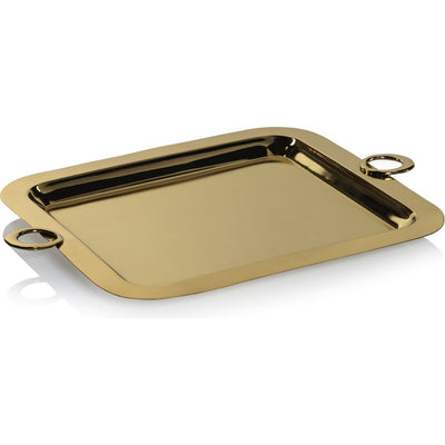 Ollie Gold Polished Brass Serving Tray           