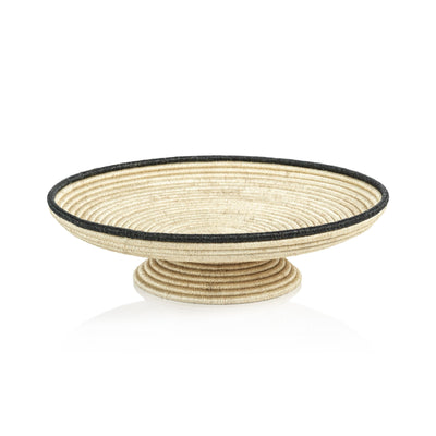 Martera 23.5" Diameter Coiled Abaca Footed Large Bowl