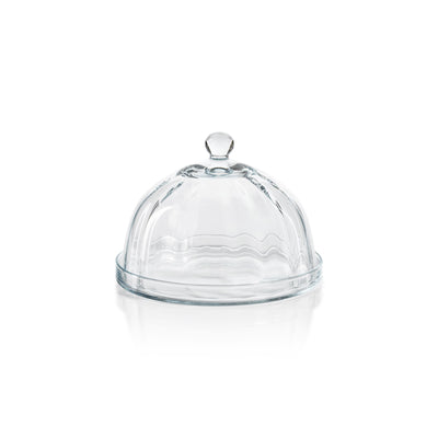 Aldgate Optic Pastry Glass Plate with Cloche 