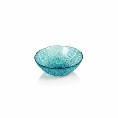 Exuma Aqua Blue Glass Bowls, Set of 6 - MARCUS