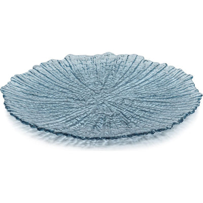 Axel Icy Sapphire Glass Plates, Set of 6