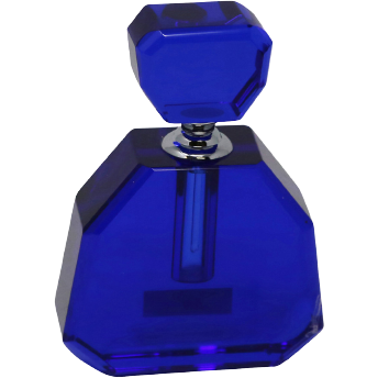 sagebrook home 4 inch perfume bottle in blue